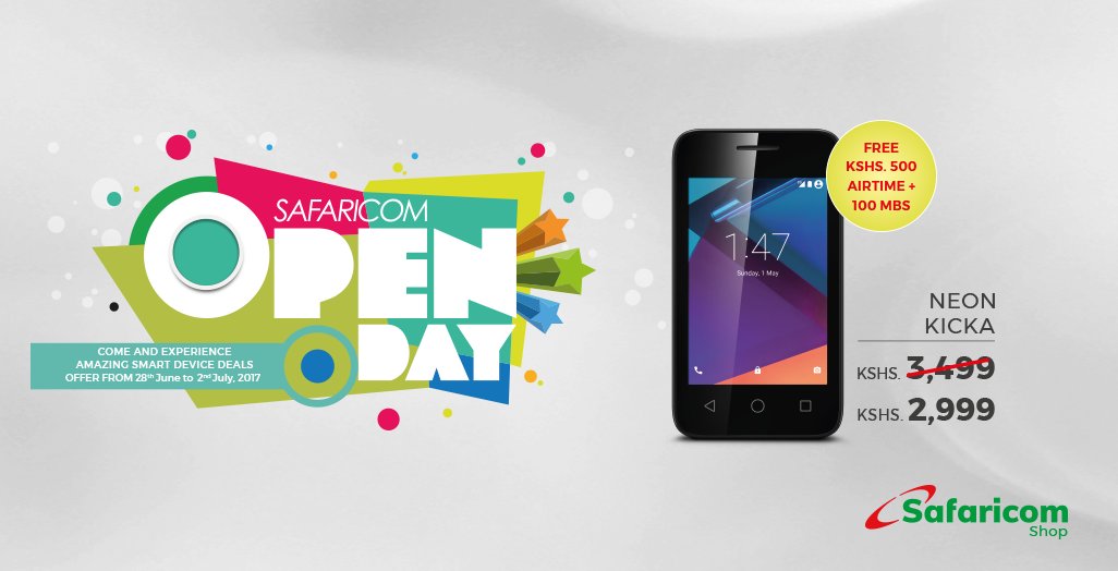 Safaricom Neon Kicka Safaricom Open Day July 2017