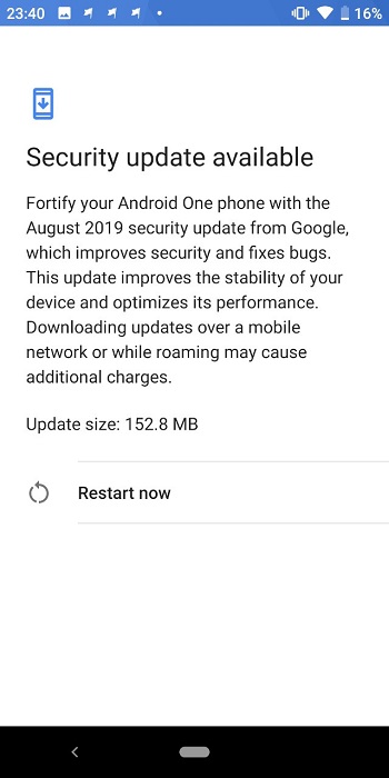 Xiaomi Mi A2 August update