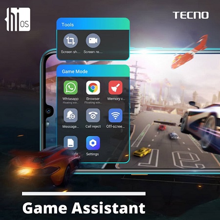 HiOS 5.5 Game Mode and Game Assistant