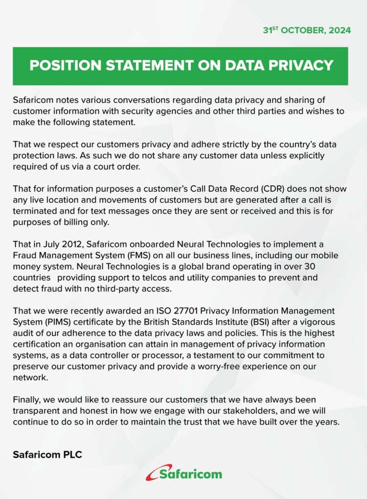 Safaricom-on-data-privacy