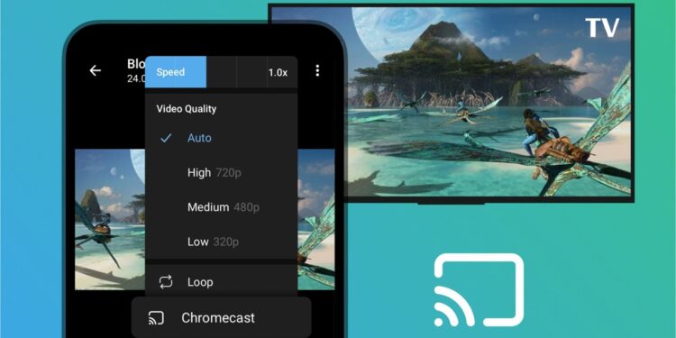 Telegram-chromecast-casting